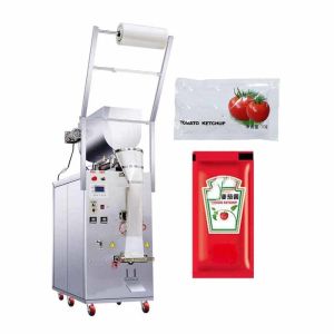 Small Bag Liquid Sauce Ketchup Packing Machine 4 Side Seal Sachet Manufacturer