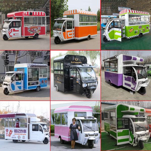 Powerful Multipurpose Mobile Electric Tricycle for Fast Food and Drinks Outlet 2022