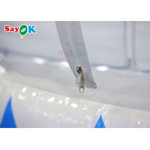 0.6mm PVC Inflatable Yard Decorations Christmas Background Wall Human Snow Globe