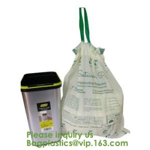 Custom Cornstarch 100% Compostable Biodegradable Trash bag,PLA compostable