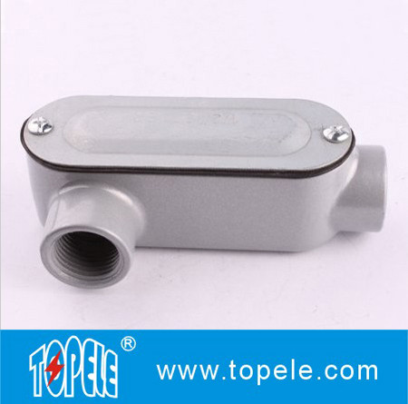 Quality 1 Inch Aluminum LR Type IP65 Threaded EMT / Rigid Conduit Body With Cover for sale