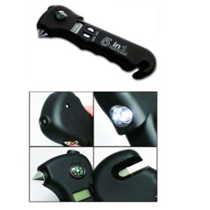 Wholesale tire gauge with compass &amp; emergency hammer &amp; seat belt cutter from china suppliers