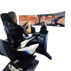 Cockpit Auto Racing Simulator 3 Screens Steering Wheel Hardware Set