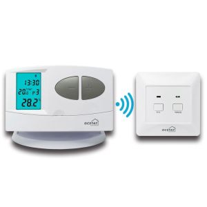 Riseem Weekly Programmable ABS RF Room Wireless RF Thermostat For Underfloor