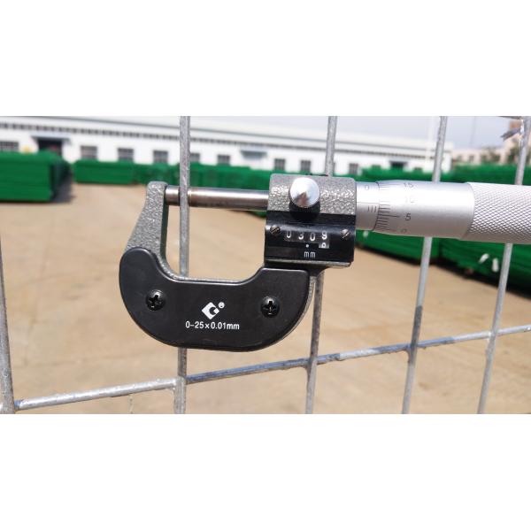 Powder coated 6’/1830mmx10’/3048mm width construction temp fence panels mesh 2"x4"/50mmx100mm*11.5ga frame 40mm*40*1.5mm