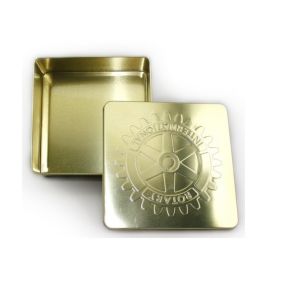 Fancy Square Metal Tin Box For Food And Gift Packaging Tin Box With Customized