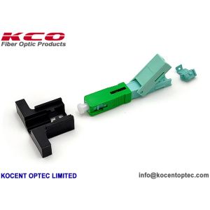 SC APC Fiber Optic Fast Connector with 0.3dB Insertion Loss and Tensile Strength >60N for FTTH Quick Assembly