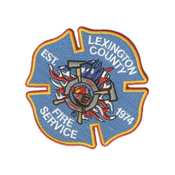 100% Embroidery Iron On Fireman Patch Workwear Police Shoulder Patches