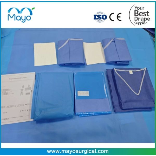 Customized Surgical General Surgery Drape Pack with Scrub Suits