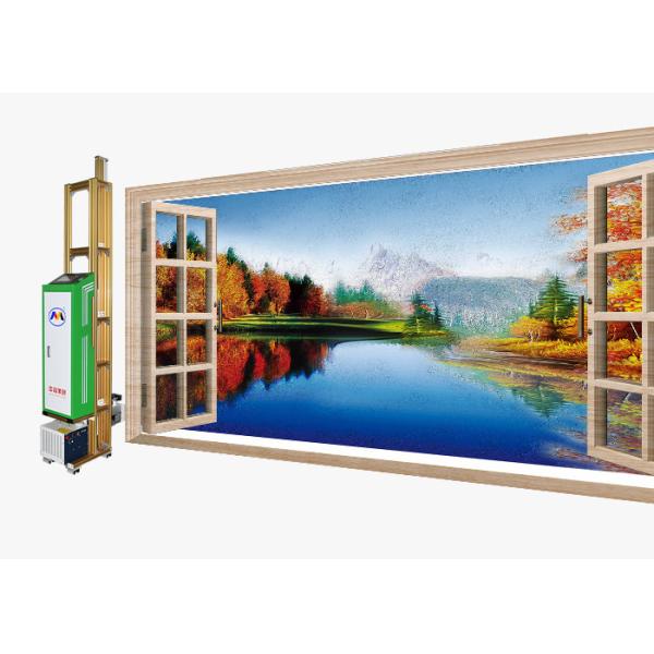 Quality 2880dpi High Accuracy Wall Printer Robot Glass Mural Printing for sale