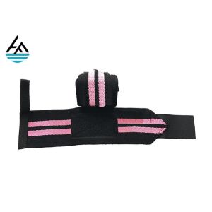 Super Heavy Pink Weight Lifting Wrist Straps Powerlifting With Mutifunction