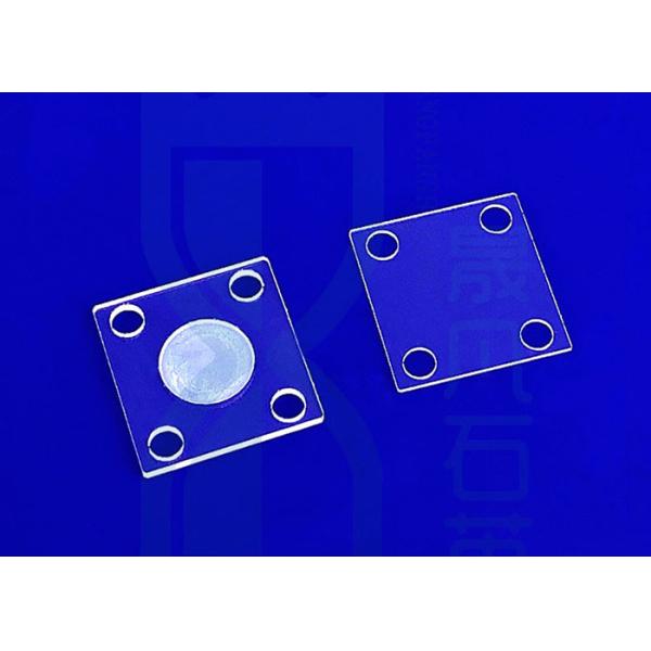 Quality Temperature Resistant Silica Sio2 Fused Quartz Plate Precision Glass Machining for sale
