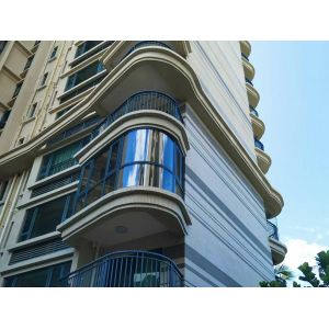 Durable White Powder Coated Aluminium Windows Easy Installing