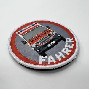 Clothes Custom Stitched Patches Shrinkproof Monogram Iron On Patches