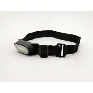 Silicone Rechargeable COB LED Headlamp Black 1x2W 2XAAA