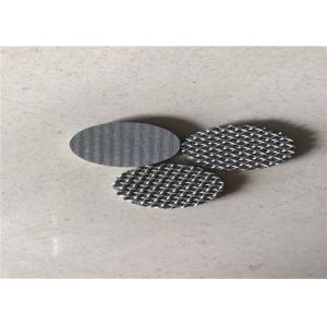 SM-01 Sintered Stainless Steel Filter Disc , Sintered Metal Fiber 3 And 5 Layers
