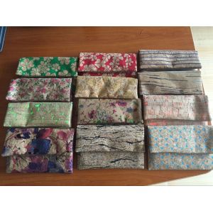 Mini Style Cork clutch 6.7''x4.5'' with button closure, customized color is