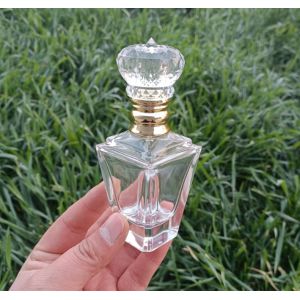 Custom Crown Cap 60ml Custom Square Crimp Cap Clear Perfume Spray Bottle