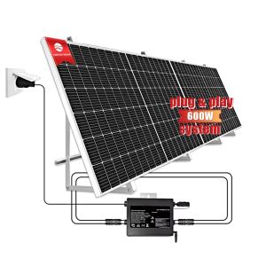 800w Plug And Play Solar System Single Phase Balcony Solar Panels 110V