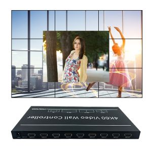 4K CEC & Web Control Video Wall Processor with 4-in 9-out HDMI & DP Input and