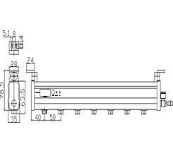 Remote Control Silver Ionizing Bar Static Electricity Eliminator 30－1000mm Working Distance