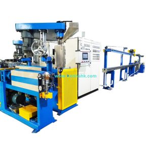 PTFE / PEP / PFA Material Extruding Machine For Cable Manufacturing