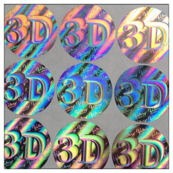 Quality Custom die-cut hologram printer labels 3D security label,Anti-fake 3D hologram label,security custom hologram sticker for sale