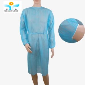 Long Sleeves Disposable Isolation Gown , 18-38gsm Disposable Ppe Gowns