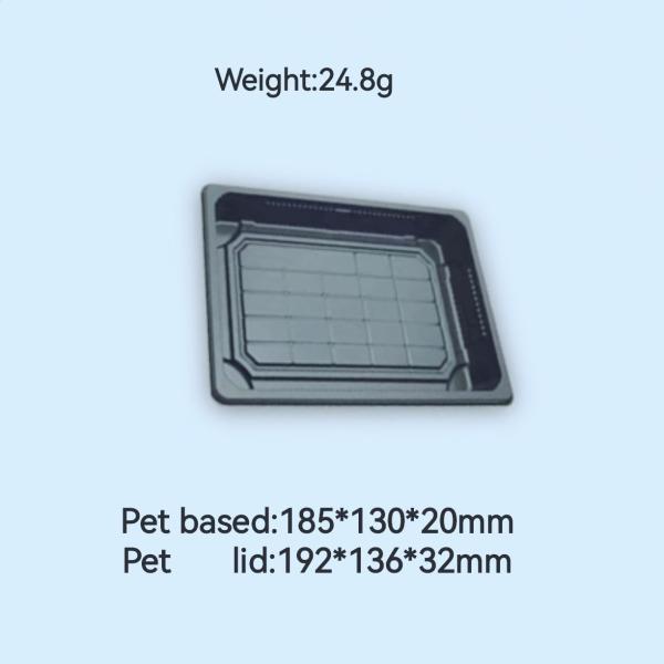 Degradable PET Sushi Packaging Box Disposable Sushi Rectangular Takeaway
