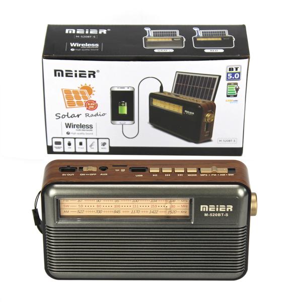 Vintage USB Waterproof Emergency Radio Rechargeable With LED Light Power Bank