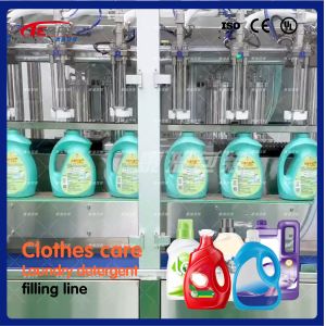 Dish Wash Liquid Detergent Filling Machine 3000 Bottles / Hour