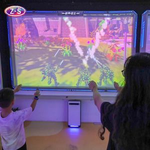 Interactive Mechwarrior Wall Projector Games Motion Capture Canyon Adventure