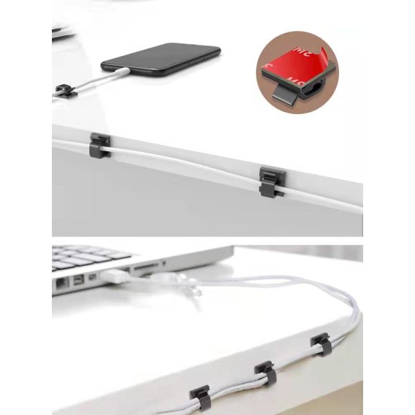 Desktop Wire Holder Clip R Type Custom Logo Printed Modular For Multi Purpose Use