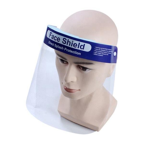 Quality Medical Clear Plastic Face Shield , Protective Face Shield Increased Air Flow for sale