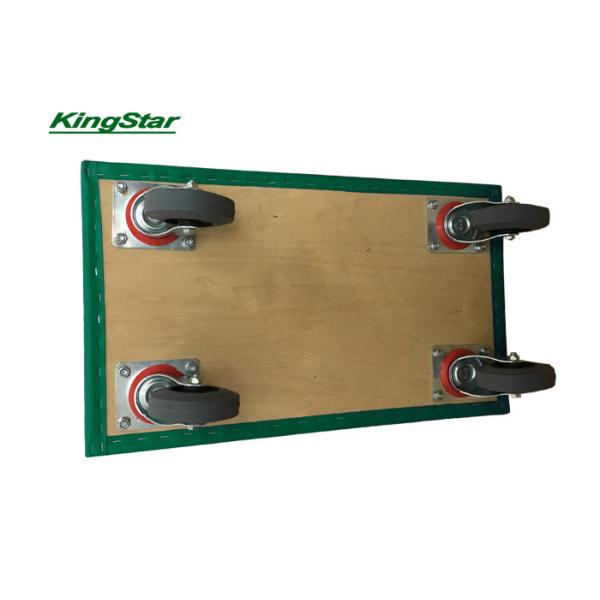 350kg Loading Capacity 4 Wheel Moving Dolly With Green Non Slip Surface