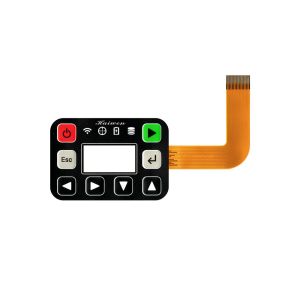 Silver Paste Membrane Keypad Dome Switch Excellent Wearability With LED