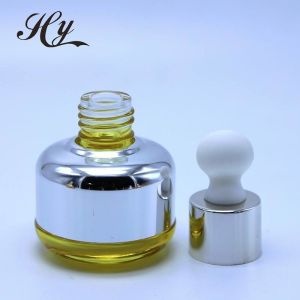 Hanya 15ml Glass Cosmetic Dropper Bottles With Golden Press