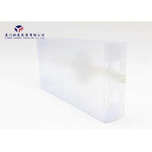 Two Ends Open 0.35MM Matte PVC Custom Made Plastic Boxes 27X5.5X16.5CM