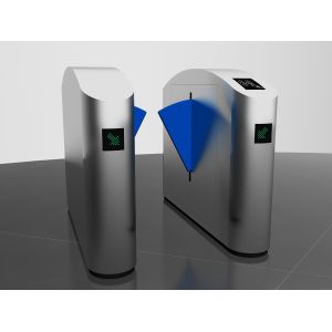 Acrylic Flap Wings Security Barrier Gate , Automatic Systems Turnstiles CE