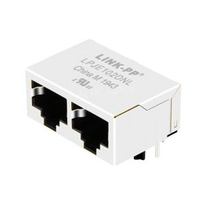 Wholesale X Multiple XRJK-S-02-8-8-0-903 Compatible LINK-PP LPJEF102DNL Tab Down Without LED 1X2 Port Modular Jack without Integrated Magnetics from china suppliers