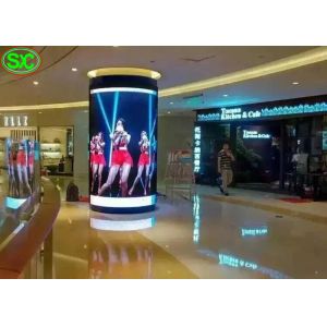 P4 Indoor Fixed Advertising Cylindrical LED Display Screen 5 Year Warranty