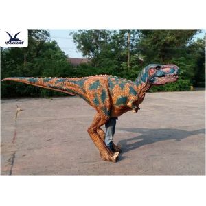 Simulation Walking Real Life Dinosaur Costume Controlled By Human / Hollywood