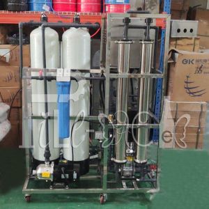 500LPH Monoblock Reverse Osmosis RO Drinking Water Treatment Machine with FRP