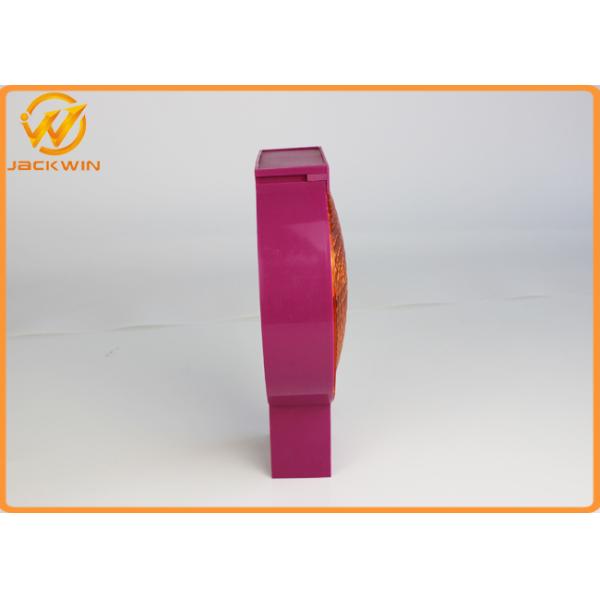 Purple Blinking 932 Battery Powered LED Traffic Warning Lights IP65 Red / Yellow