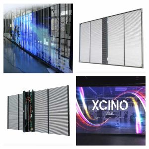 P10.4mm LED Mesh Display Glass Window LED Mesh Facade High Brightness Easy