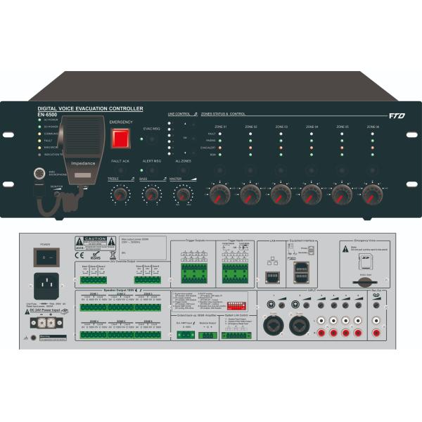 Voice Alarm System Controller 500W Amplifier