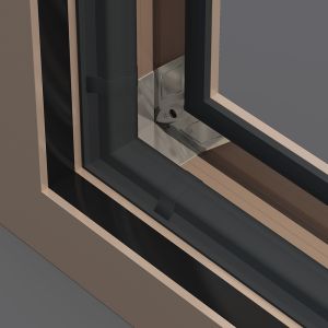 1.4mm Aluminum Wall Thickness Swing Open French Window for Custom Design