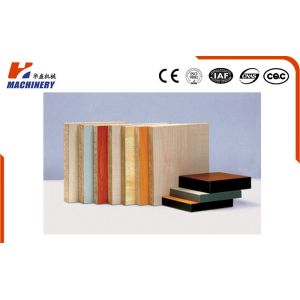 PLC Controls Flooring Laminate Hot Press Machine For Pressing V Groove