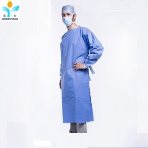 Wholesale 30 - 50GSM Disposable Or Reinforced Surgical Gown With Elastic Or Knitted Cuff from china suppliers