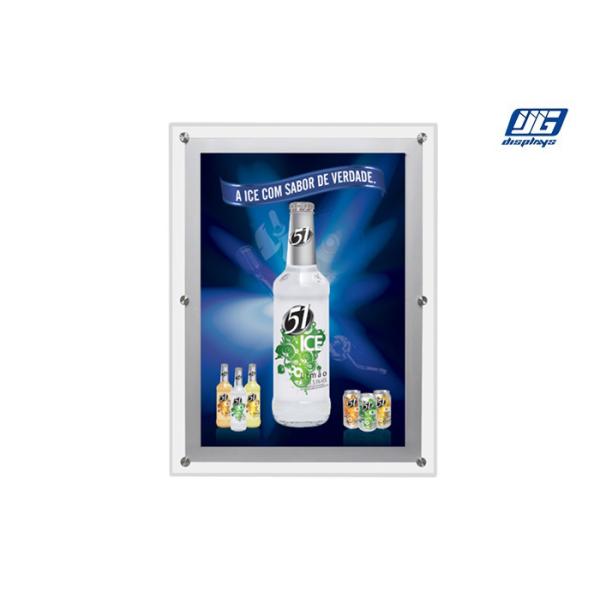 Single Side Wall-Mounted / Hanging Crystal LED Light Box With 100% Pure Acrylic